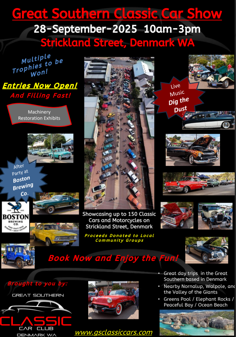 Great Southern Classic Car Show, Denmark WA