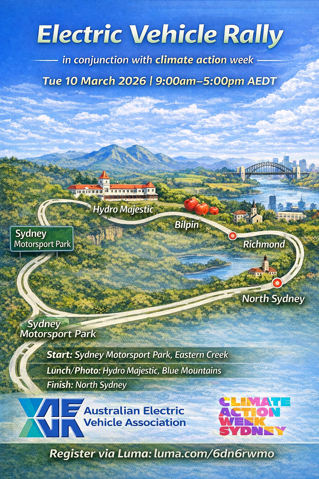 CAW AEVA Electric Vehicle Rally